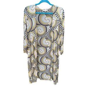 Joie De Vivre Womens Art Deco Lightweight Duster Abstract Retro Boho  Artsy 1X